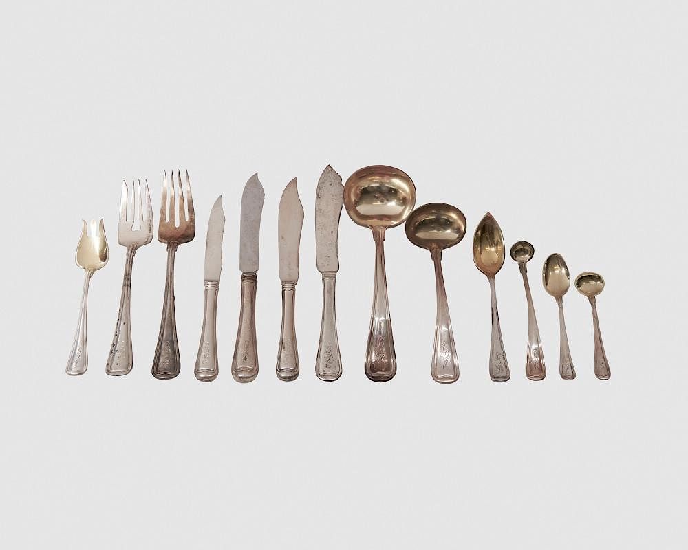 Appraisal: GORHAM Silver Flatware Service Old French Pattern GORHAM Silver Flatware