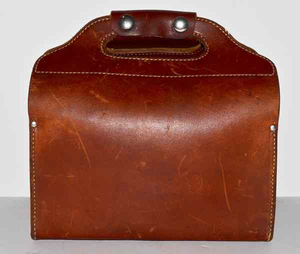 Appraisal: Abercrombie Fitch Leather Shotshell Bag Leather shooter's bag that holds