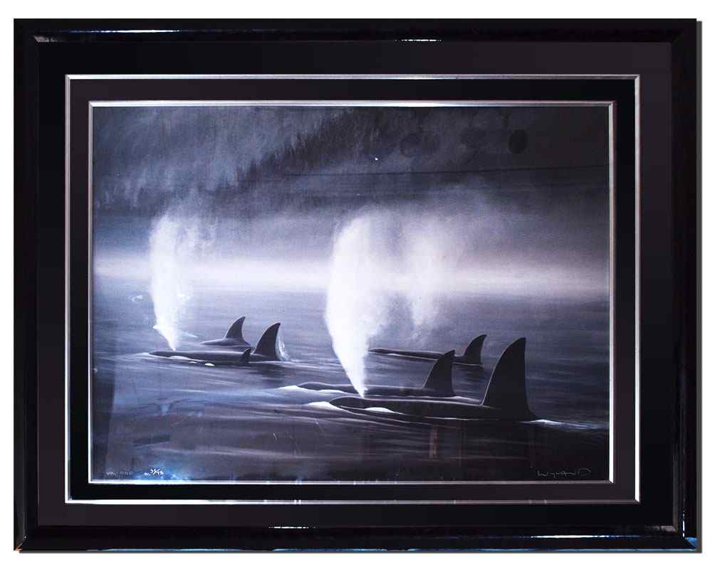 Appraisal: WYLAND Robert American - Killer Whales in a Pack off