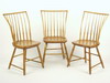 Appraisal: CHAIRS - Set of six circa - Windsor side chairs