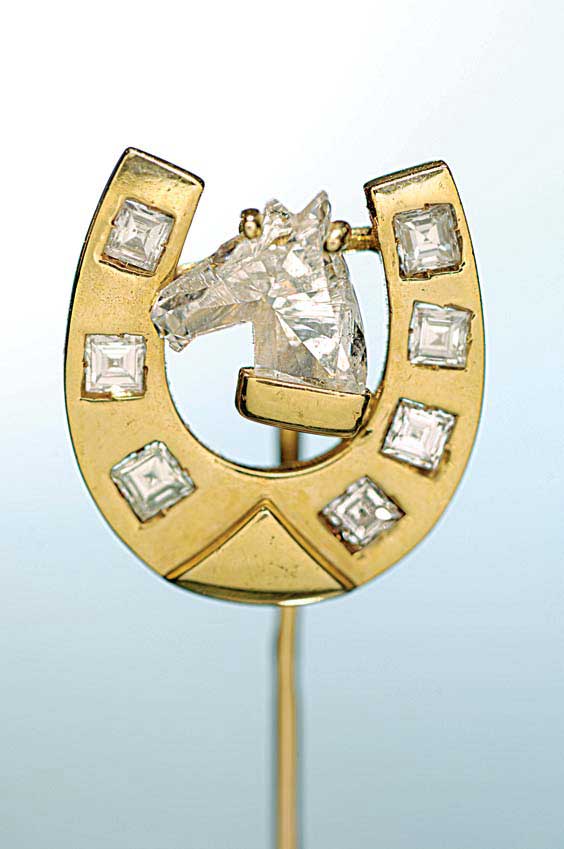 Appraisal: UNUSUAL DIAMOND IN THE SHAPE OF A HORSE'S HEAD -