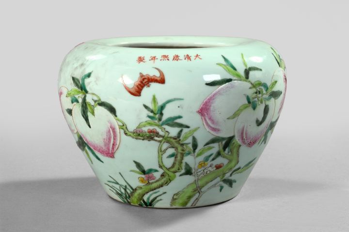 Appraisal: Kuang Hsu Polychromed Porcelain Vase fourth quarter th century of