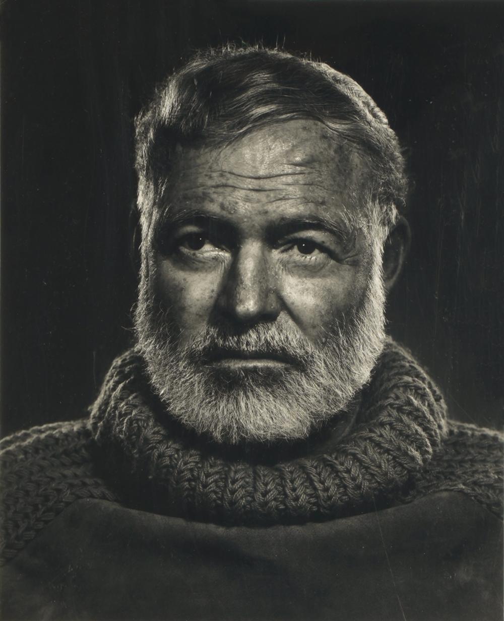 Appraisal: YOUSUF KARSH - Ernest Hemingway photograph signed lower left x