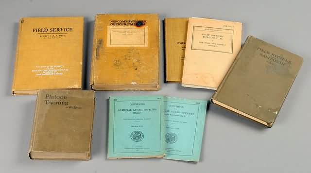 Appraisal: Manuals including Platoon Training Field Hygiene and Training on Field