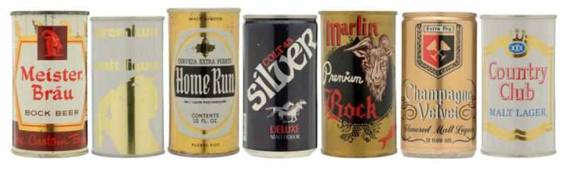 Appraisal: Lot of Beer Cans Includes Champagne Velvet Malt Liquor -