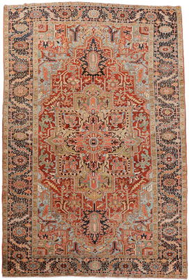 Appraisal: Heriz Carpet Persian early th century ft in x ft