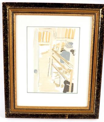 Appraisal: Liliane Klapisch Israeli born Interior with Stairs signed and numbered