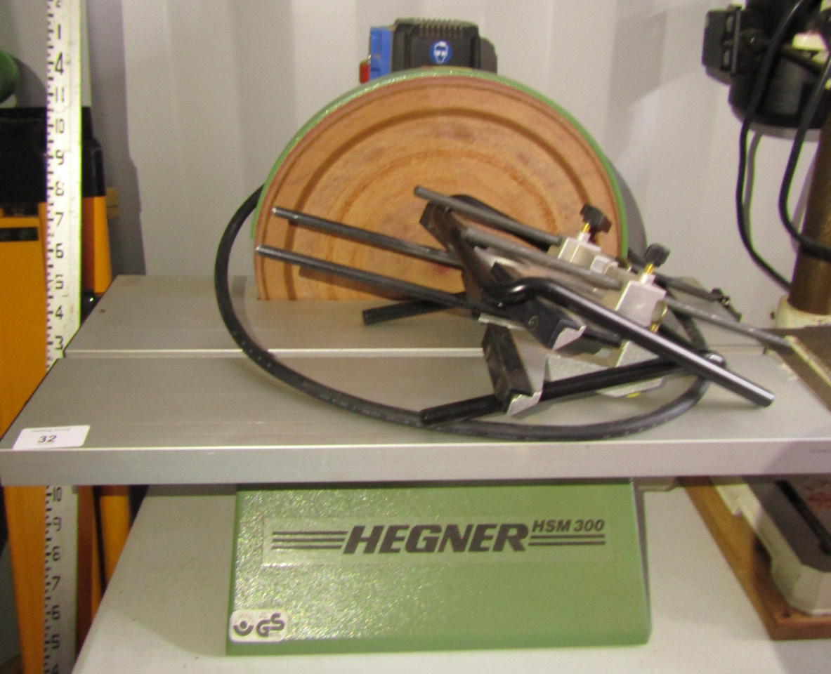 Appraisal: A Hegner HSM disc sander v