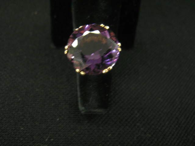 Appraisal: Amethyst Ring rich round gem carats in k yellow gold