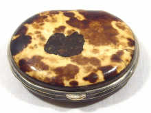 Appraisal: A silver plated tortoiseshell purse circa