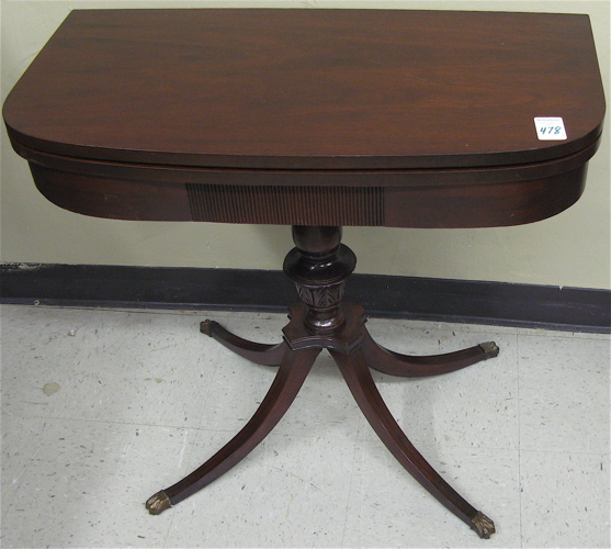 Appraisal: THREE ARTICLES OF FEDERAL STYLE MAHOGANY FURNITURE American mid th