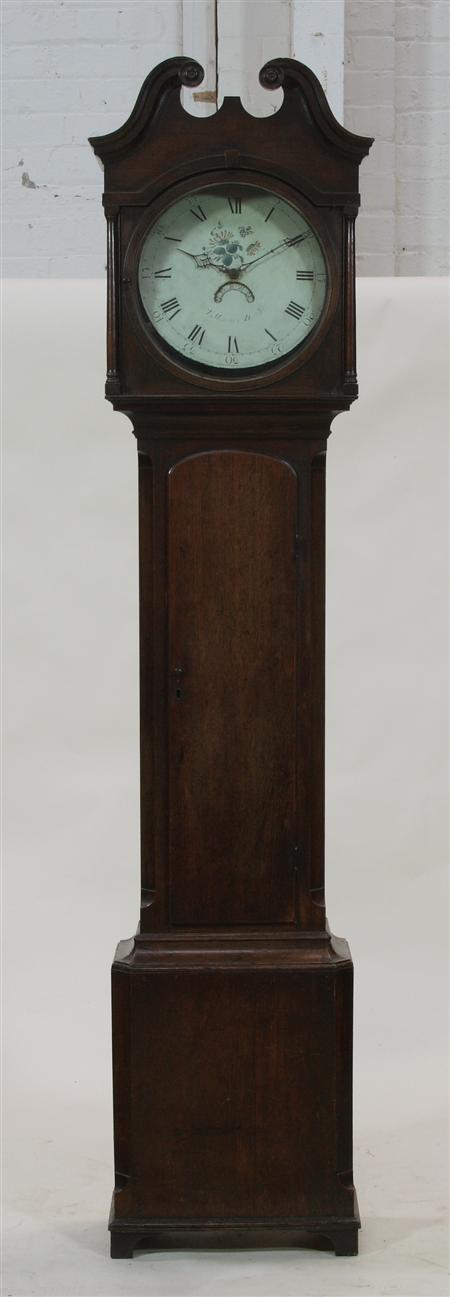 Appraisal: A George III oak longcase clock with thirty hour movement