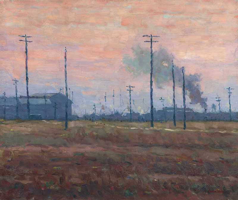 Appraisal: Phillips F Lewis - Oakland CA Sunset in the Estuary