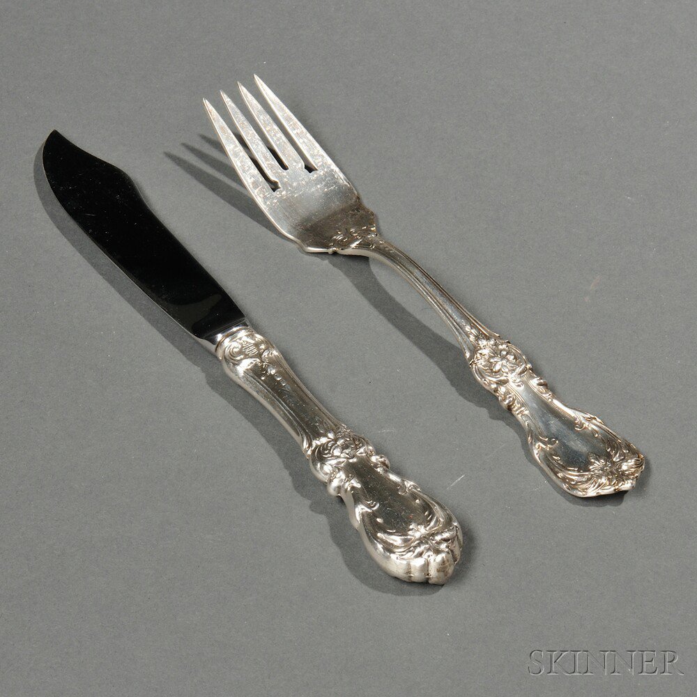 Appraisal: Twenty Pieces of Reed Barton Burgundy Pattern Sterling Silver Flatware