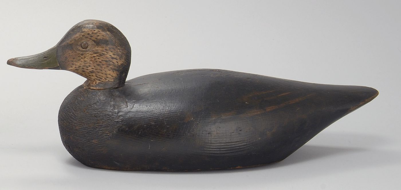 Appraisal: BLACK DUCK DECOY By Elmer Crowell of East Harwich Massachusetts