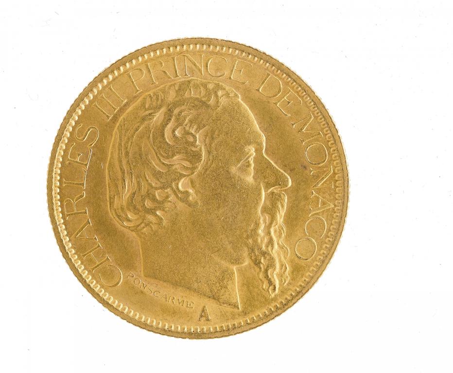 Appraisal: MONACO FRANCS A good VF