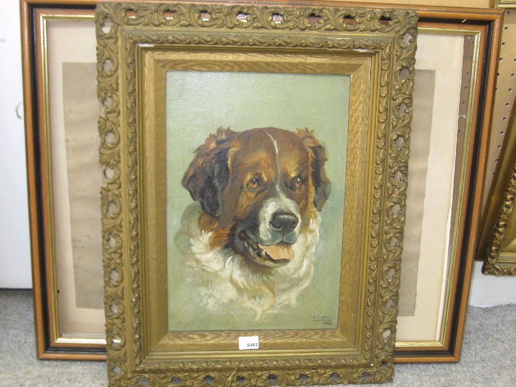 Appraisal: A G REES ST BERNARD Oil on canvas signed and