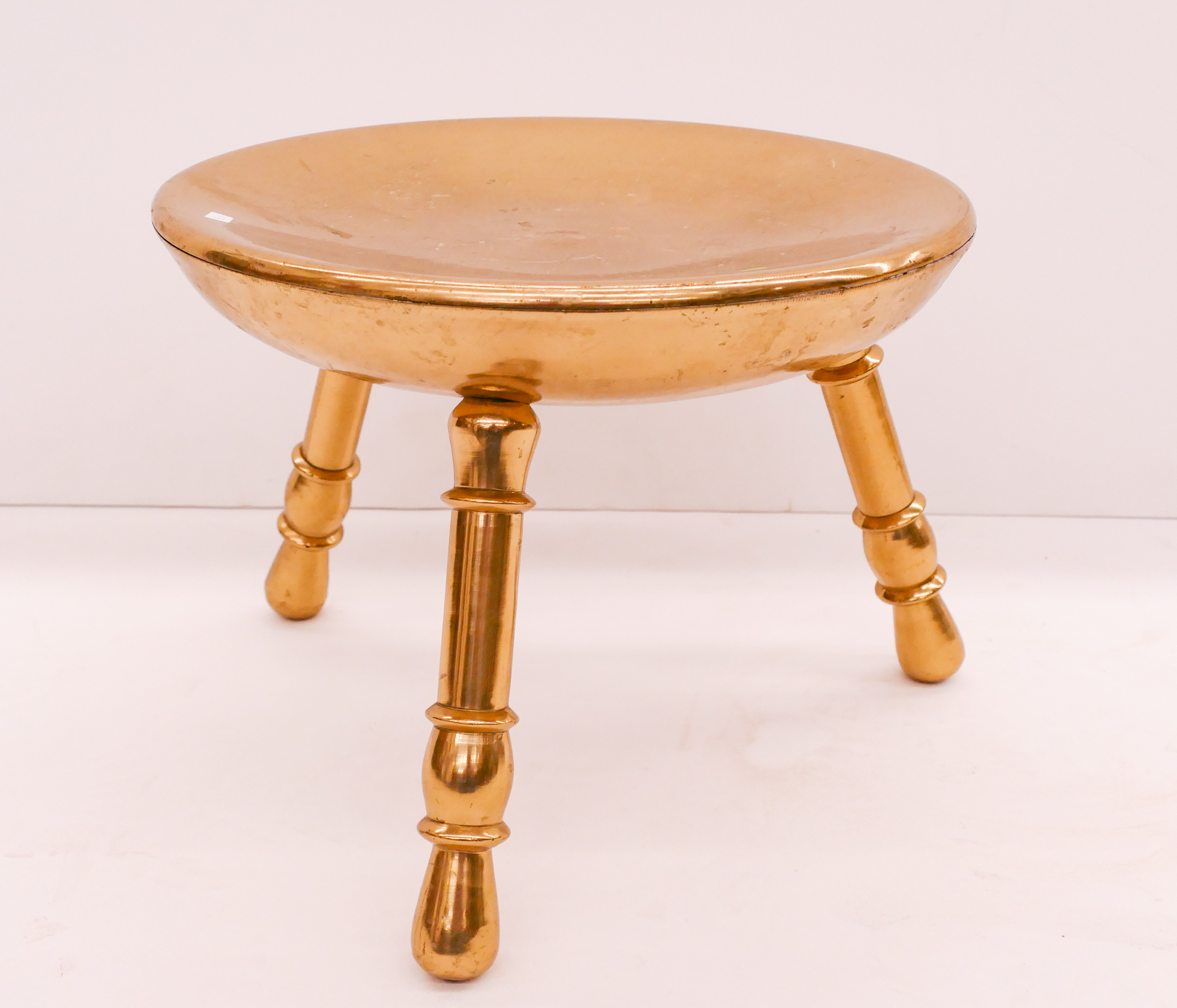 Appraisal: Turkish Brass Foot Stool- x ''