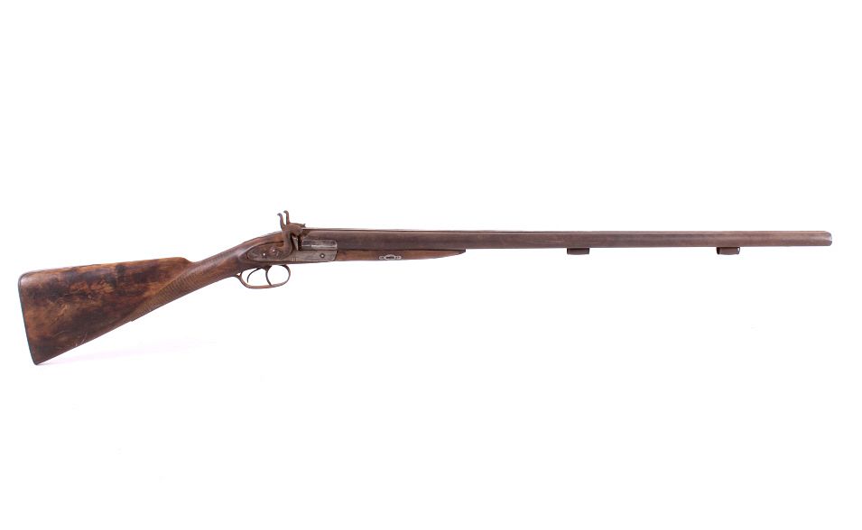 Appraisal: Belgian Gauge Side by Side Percussion Shotgun Included in this