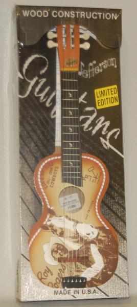 Appraisal: Modern Wooden Roy Rogers Guitar in Box Condition Excellent Size