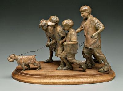 Appraisal: Rosie Sandifer bronze Illinois New Mexico born quot Walking the