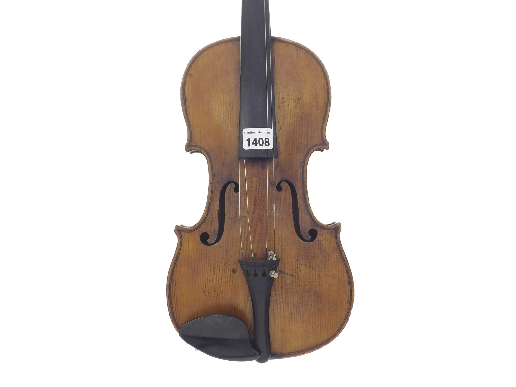 Appraisal: German violin labelled Ludwig Glaesel Jr Cremona Germani cm