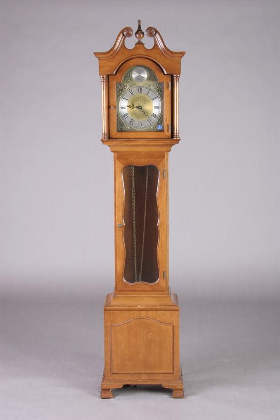 Appraisal: FEDERAL STYLE CHERRYWOOD GRANDMOTHER CLOCK th century Colonial Mfg Co