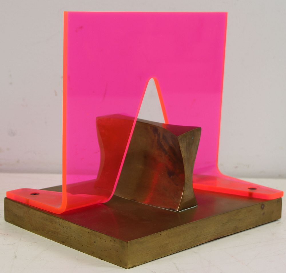 Appraisal: ANTHONY BENJAMIN ENGLISH - Bronze and plexiglass Erato Signed on