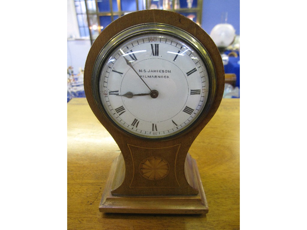 Appraisal: Edwardian balloon mantle clock by M S Jamieson Kilmarnock