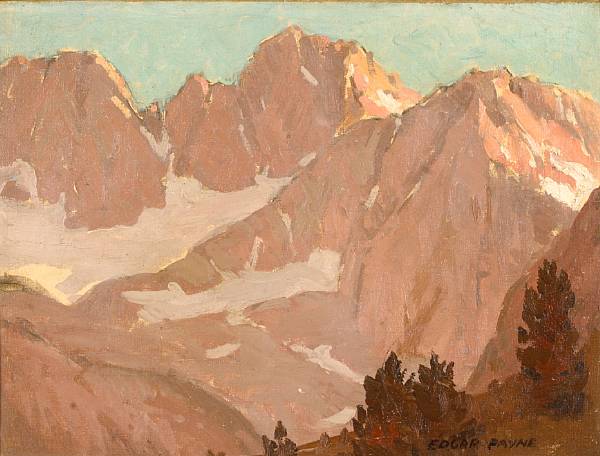 Appraisal: n a Edgar Payne - Sierras at Dawn signed 'Edgar