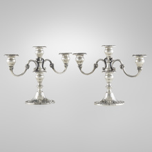 Appraisal: Gorham Manufacturing Company CHANTILLY-DUCHESS CANDELABRA PAIR Providence USA th centurysterling