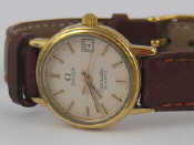 Appraisal: A gold plated Lady's Omega Seamaster wrist watch with quartz