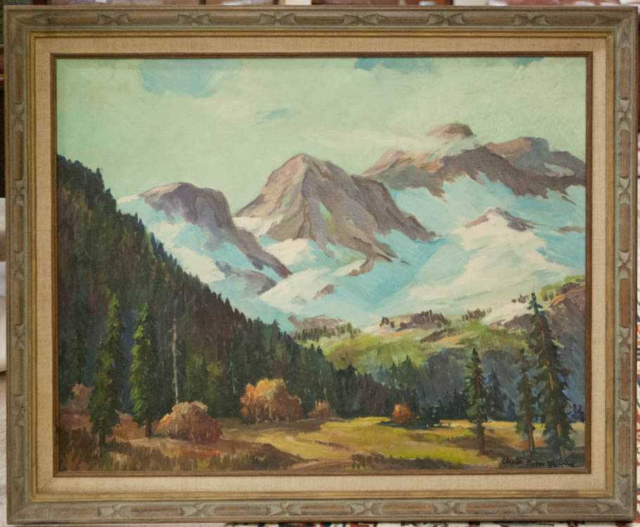 Appraisal: CHESTER GLENN MURPHY OIL ON CANVAS Kansas Oregon - Alpine