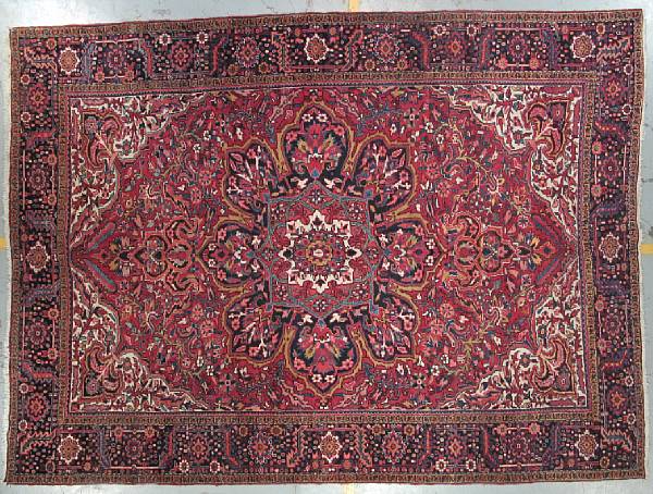 Appraisal: A Heriz carpet Northwest Persia size approximately ft in x