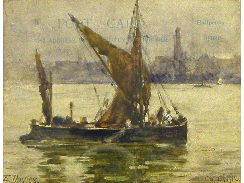 Appraisal: By Edward Davies - - a marine study signed and