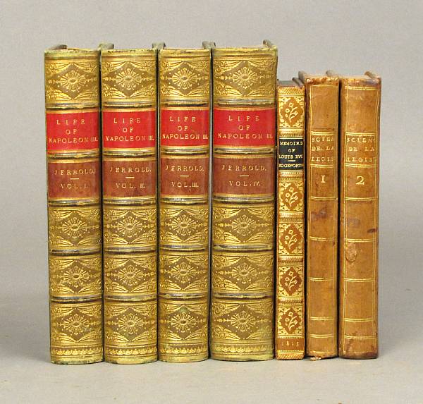 Appraisal: BINDINGS - EUROPEAN HISTORY vols incl Filangieri Gaetano La Science