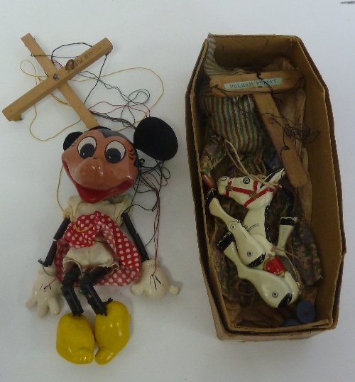 Appraisal: A Pelham puppet of Minnie Mouse a lady puppet and