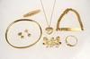 Appraisal: CHILD'S JEWELRY LOT - Seven piece lot includes brooch with