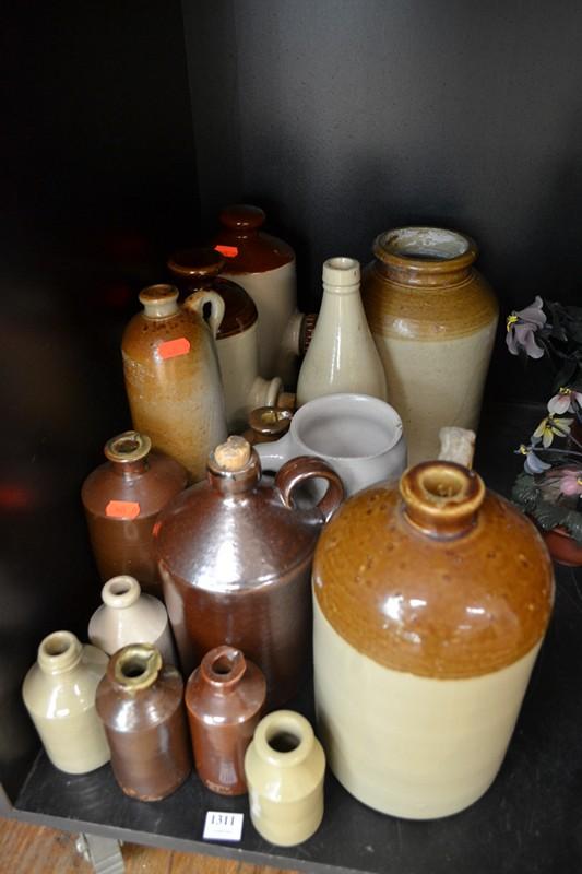 Appraisal: PART SHELF OF STONEWARE