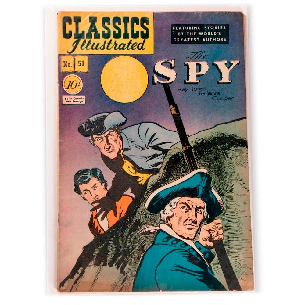 Appraisal: Six Classics Illustrated Classics Illustrated No The Spy by James