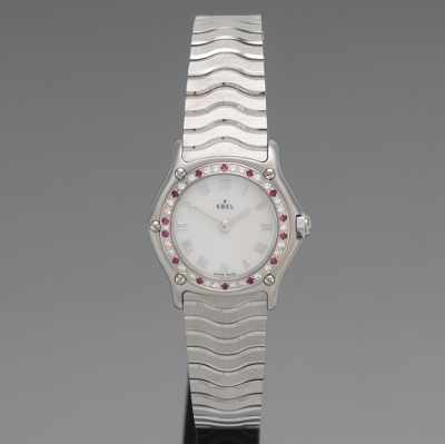 Appraisal: A Ladies' Ebel Watch with Diamonds Rubies Ebel Women's watch