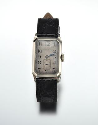 Appraisal: A Gentleman's Vintage Webb C Ball Co Wristwatch Rectangular beveled