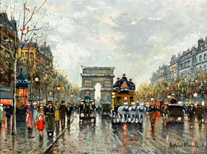 Appraisal: ANTOINE BLANCHARD french - L'ARC DE TRIOMPHE FROM THE CHAMPS-ELYS