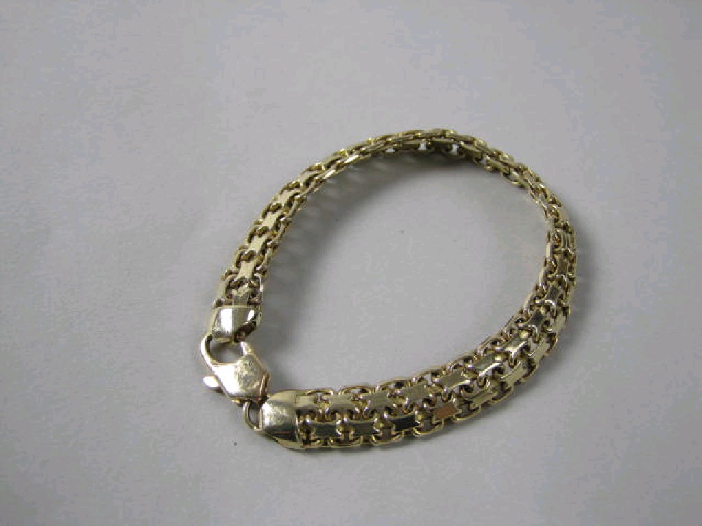 Appraisal: A ct gold fancy link Bracelet approx gms