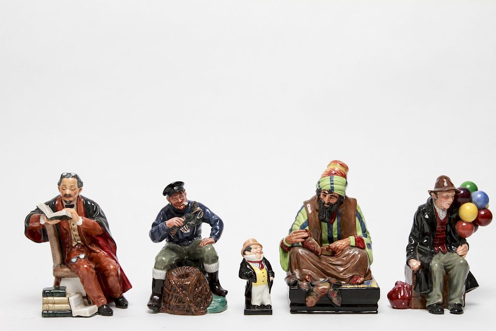 Appraisal: Royal Doulton Porcelain Figurines Group of Royal Doulton porcelain figurines