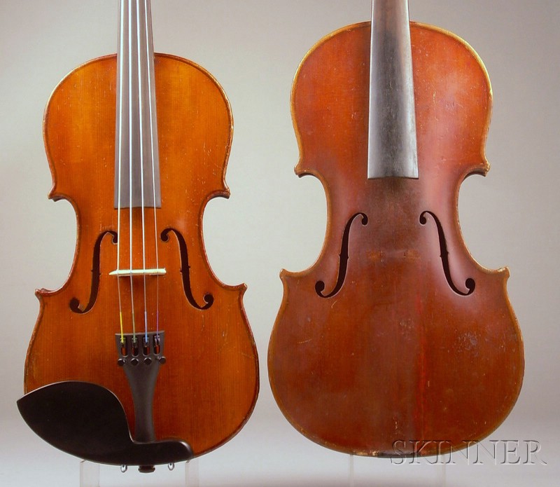 Appraisal: Two German Violins one a child's violin the other full