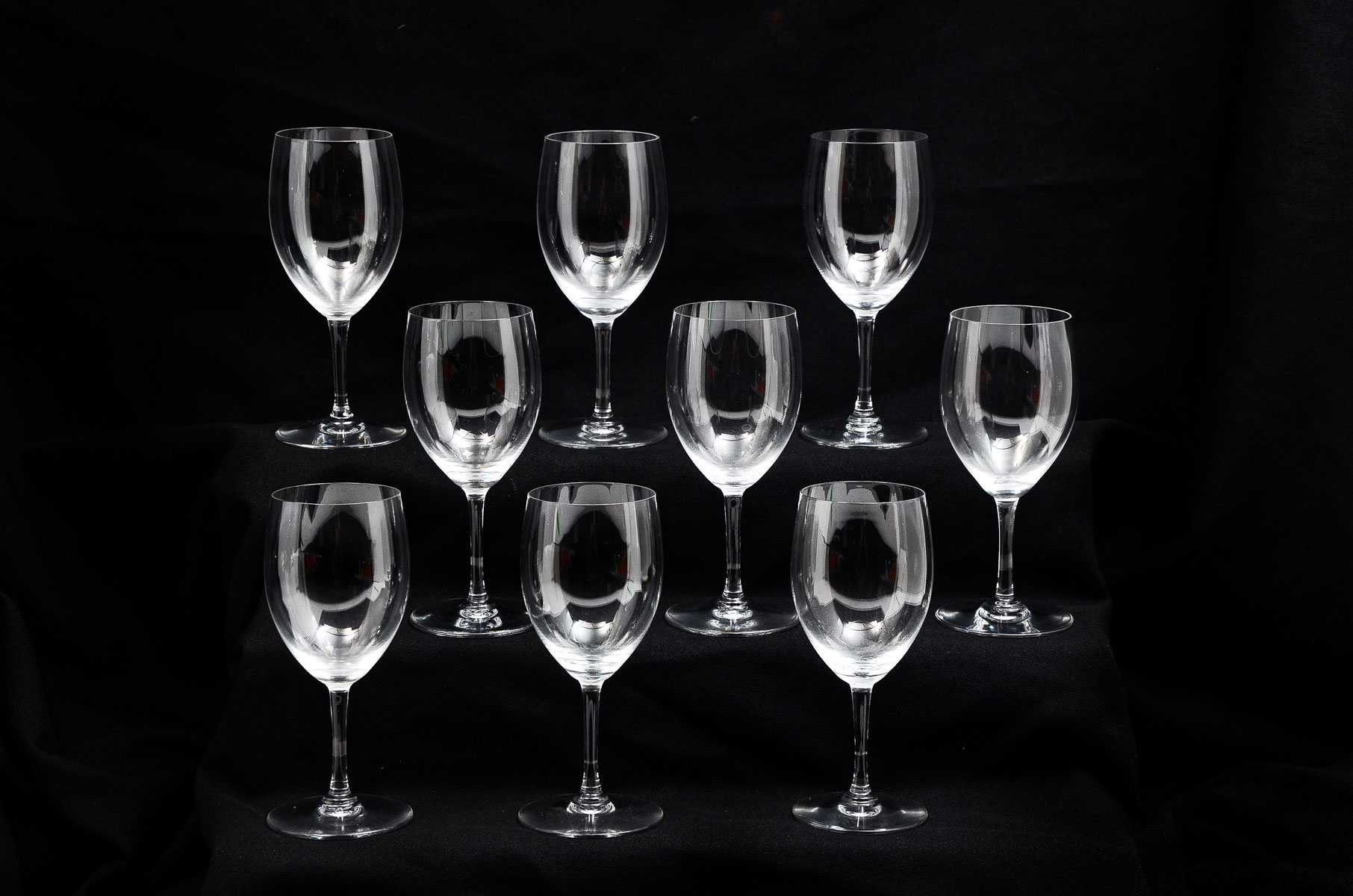 Appraisal: PC BACCARAT ''HAUT BRION'' WINE GLASSES Etched Baccarat mark at