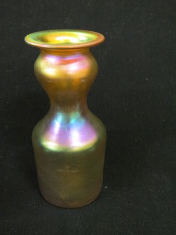 Appraisal: Tiffany Favrile Art Glass Vase pinch decor with tulip style