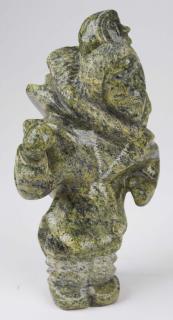 Appraisal: late th c Inuit soapstone carving signed Adamie Sharky ht