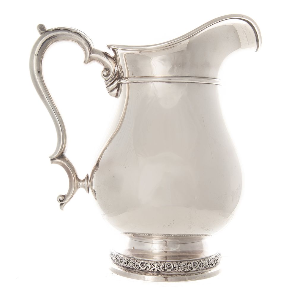 Appraisal: Fine International sterling water pitcher in the Prelude pattern model